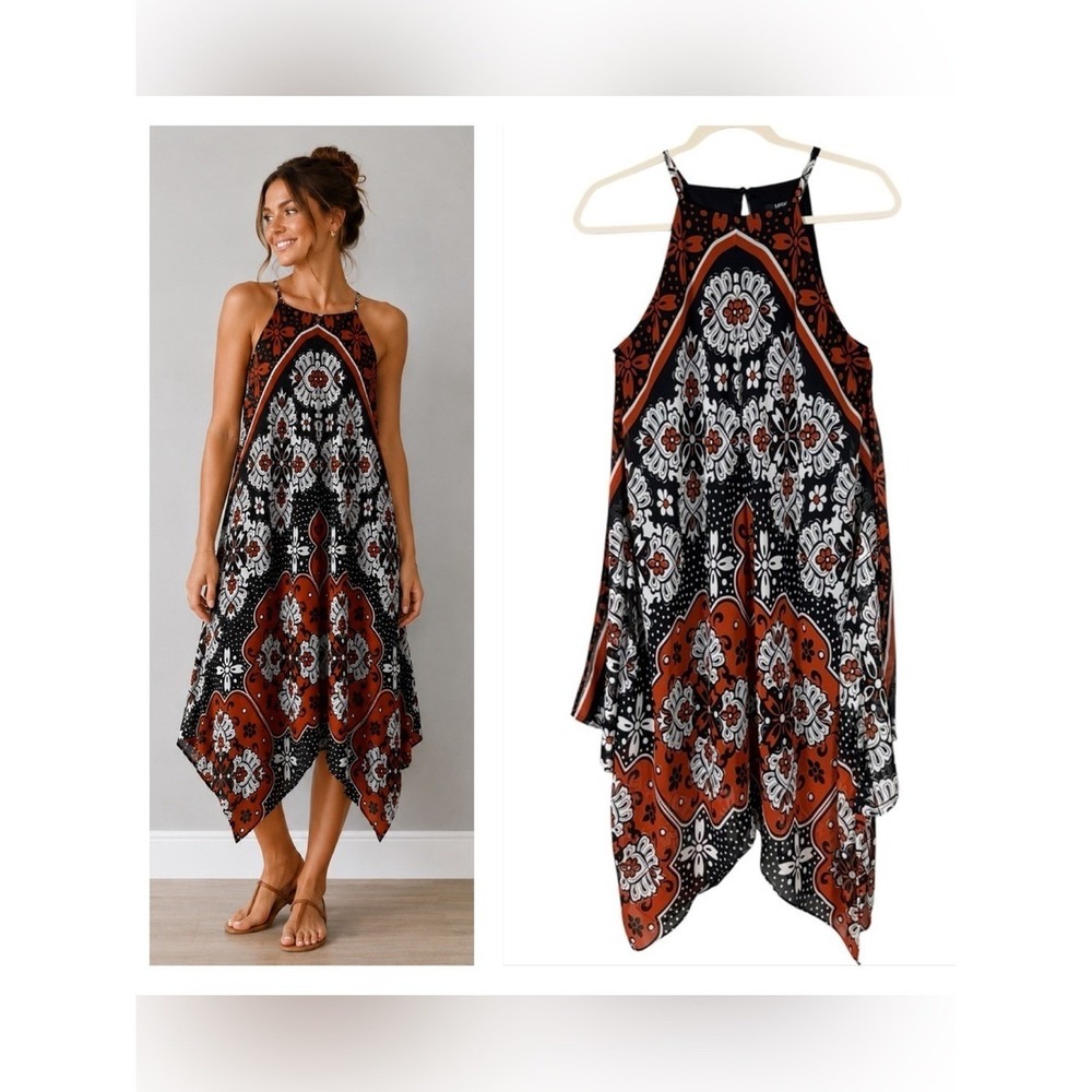 Womens Asymmetric Patchwork Dark Floral Dress 6 Romantic Fairy Grunge Whimsigoth